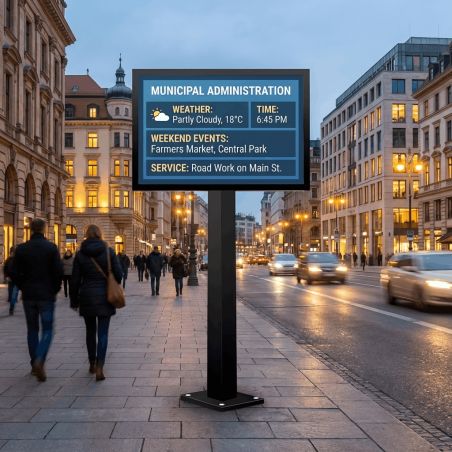 Cartellone Digitale LED P5 su Palo | COSMI Urban 2050×1417 | 4G