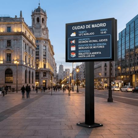 Cartellone Digitale LED P4 su Palo | COSMI Urban 2051×1417 | 4G