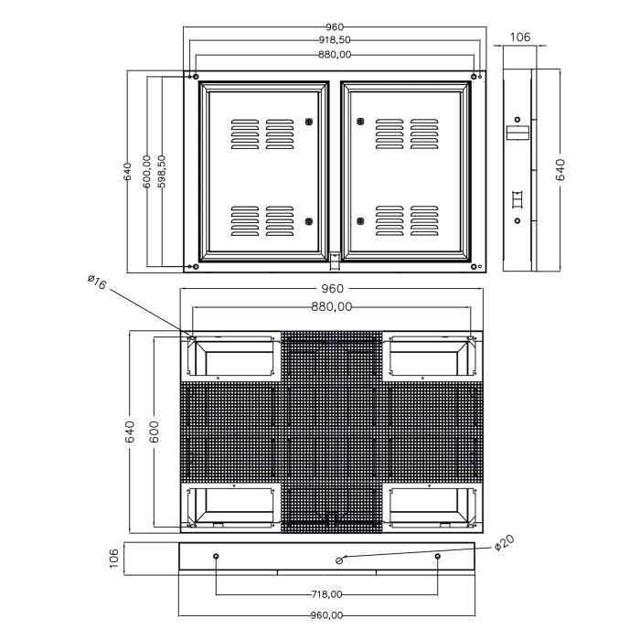 P4 SmartLED Cosmi 96x64 5500 nits IP65 | MondoNovoShop