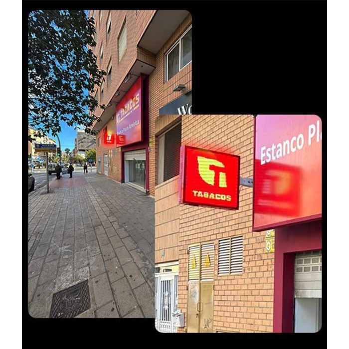 LED Flag Sign P2.5 Cosmi 70x70 5000 nits IP65 | MondoNovoShop