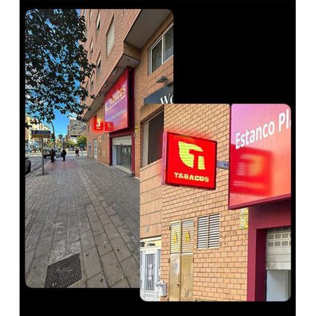 LED Flag Sign P2.5 Cosmi 70x70 5000 nits IP65 | MondoNovoShop
