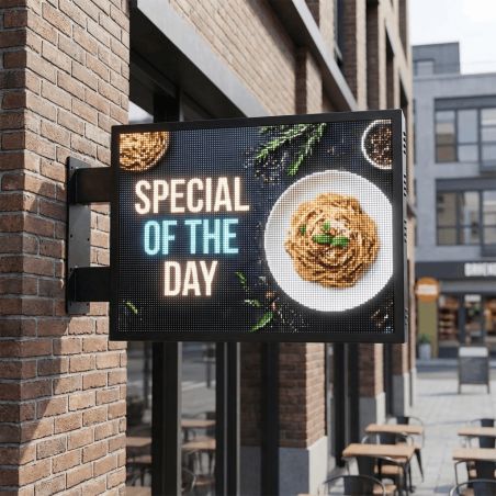 LED Flag Sign P2.5L Cosmi 102x70 5500 nits IP65 | MondoNovoShop