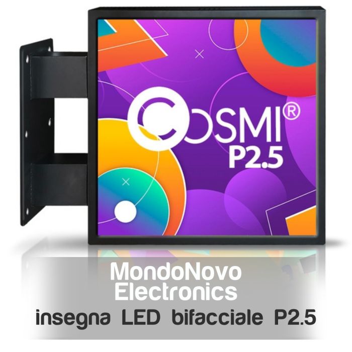 Cosmi 70x70 5000 nits IP65 LED señal de asta de bandera P2.5 | MondoNovoShop
