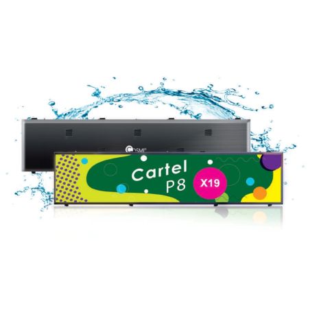 P8 Cosmi LED banner sign 198x54 5500 nits IP65 | MondoNovoShop