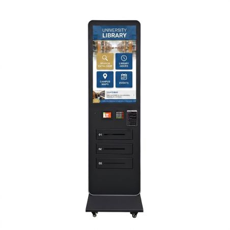 Totem 32" touch screen PCAP con 3 USB case per ricarica smartphone OS Android 11
