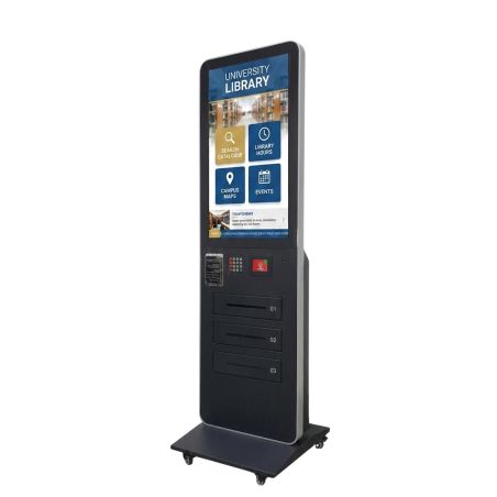 Totem 32" touch screen PCAP con 3 USB case per ricarica smartphone OS Android 11