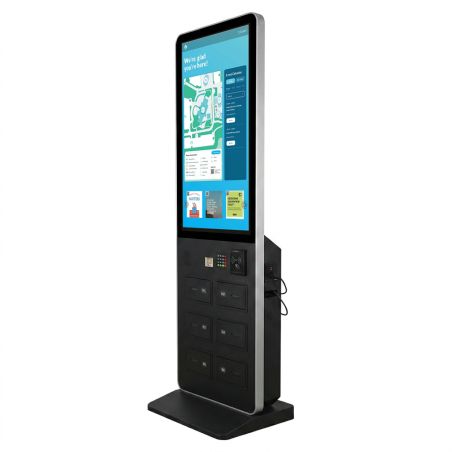 Totem 32" touch screen PCAP con 3 USB case per ricarica smartphone OS Android 11