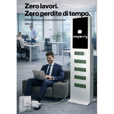 Totem Amperry 30 powerbank 60Wh touch 27'' | Richiedi preventivo
