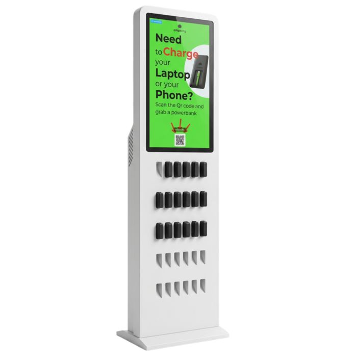 Totem Amperry 30, batería externa de 60 Wh con pantalla táctil de 27'' | Solicitar presupuesto