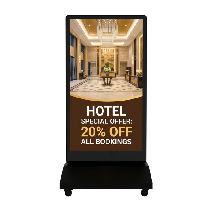 Cavalletto Digitale Outdoor 43” a Batteria 1500 nit