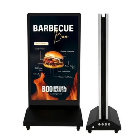 Soporte digital para exteriores de 43 pulgadas con batería, 1500 nits