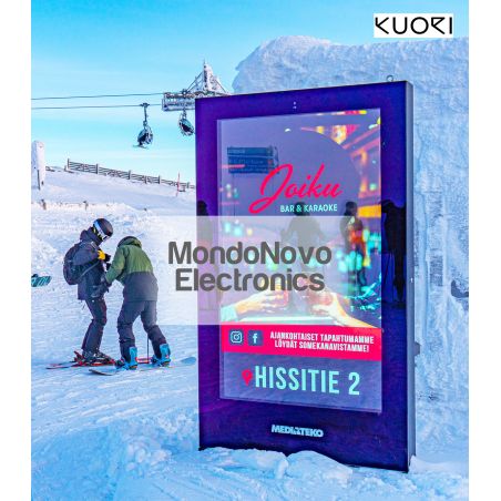 Totem bifacial de 86" «Kuori» R4 UHD para exteriores - outdoor