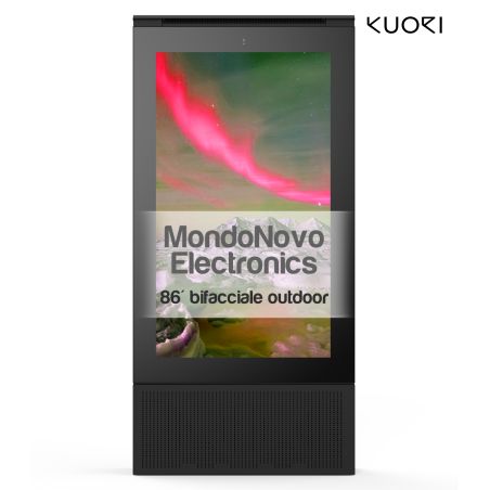 Totem bifacial de 86" «Kuori» R4 UHD para exteriores - outdoor