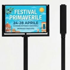 Cartel LED para carretera P5 de doble cara, 134 x 86 cm | MondoNovo