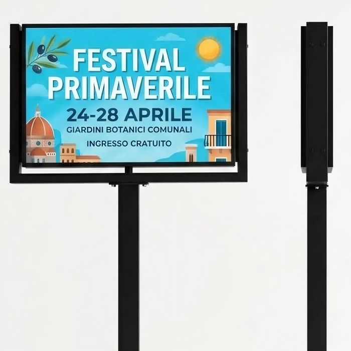 Cartel LED para carretera P5 de doble cara, 134 x 86 cm | MondoNovo