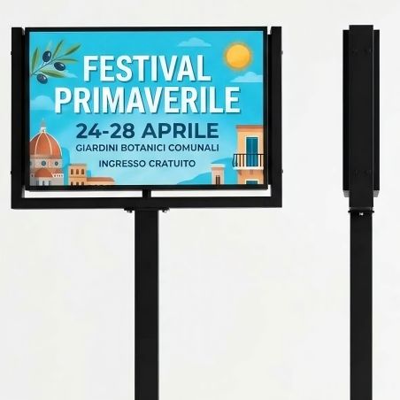 Cartel LED para carretera P5 de doble cara, 134 x 86 cm | MondoNovo