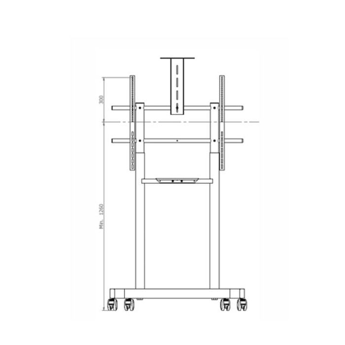 CARRELLO 800 600 CON 2 MENSOLE