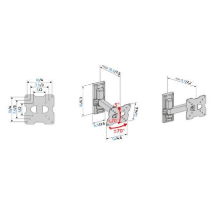 STAFFA MURO FLATSTYLE FR 100