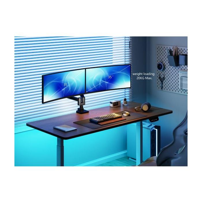 17 -35  HEAVY-DUTY DUAL MONITOR DES