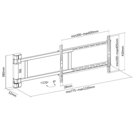 32 -75  MOTORIZED TV SWING MOUNT