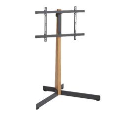 TVS 3695 FLOORSTAND OAK STEEL 2