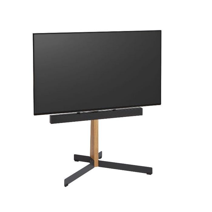 TVS 3695 FLOORSTAND OAK STEEL