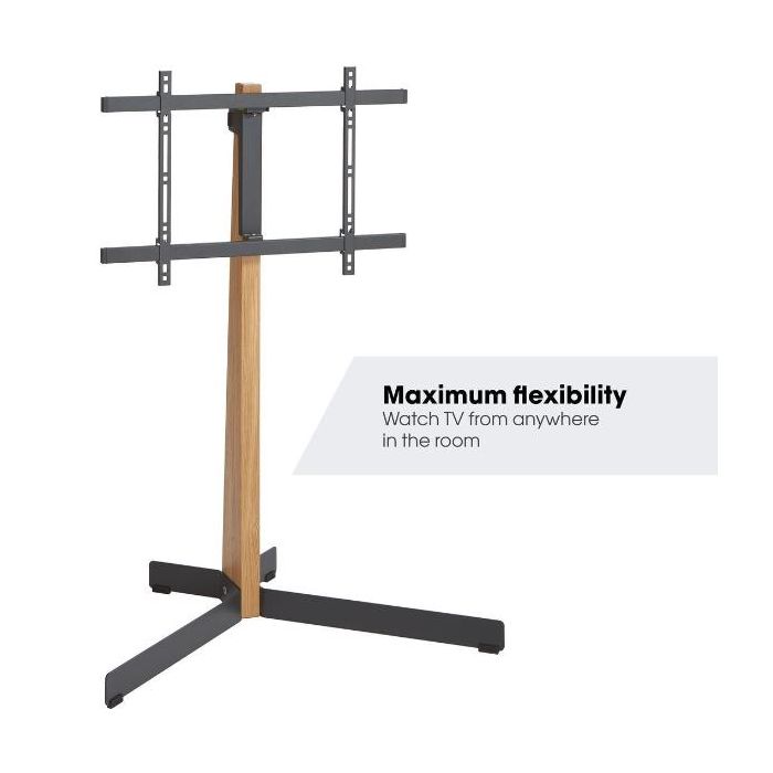 TVS 3695 FLOORSTAND OAK STEEL