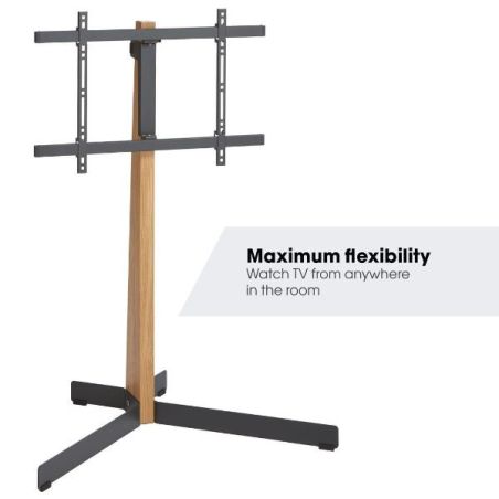 TVS 3695 FLOORSTAND OAK STEEL