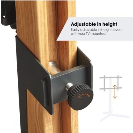 TVS 3695 FLOORSTAND OAK STEEL
