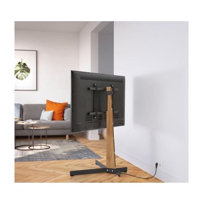 TVS 3695 FLOORSTAND OAK STEEL