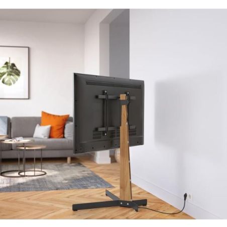 TVS 3695 FLOORSTAND OAK STEEL