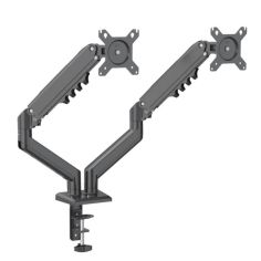 SUPPORTO MONITOR 2 BRACCI TOP NERO