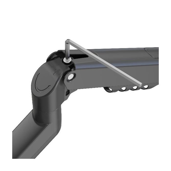 SUPPORTO MONITOR 2 BRACCI TOP NERO