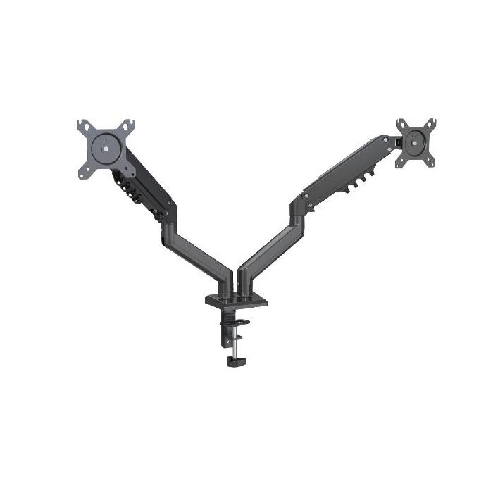 SUPPORTO MONITOR 2 BRACCI TOP NERO