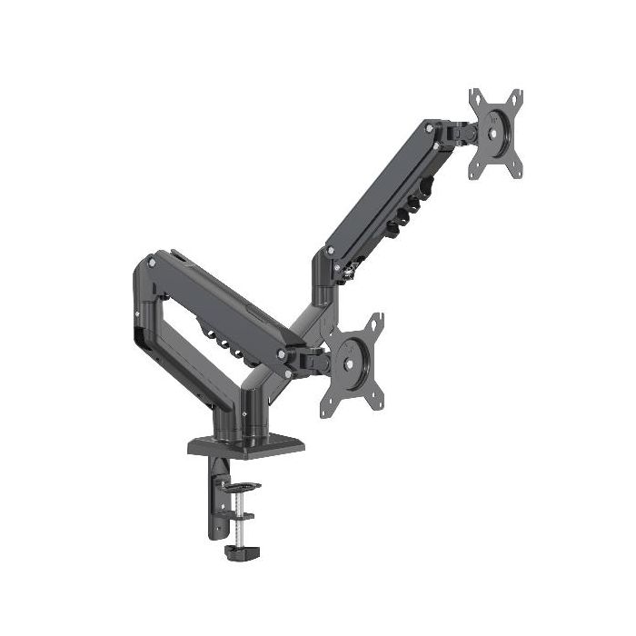 SUPPORTO MONITOR 2 BRACCI TOP NERO
