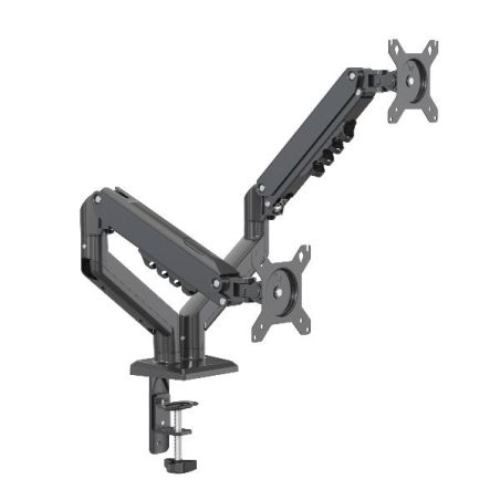 SUPPORTO MONITOR 2 BRACCI TOP NERO