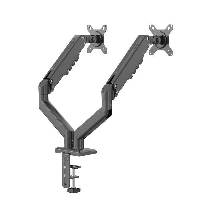 SUPPORTO MONITOR 2 BRACCI TOP NERO