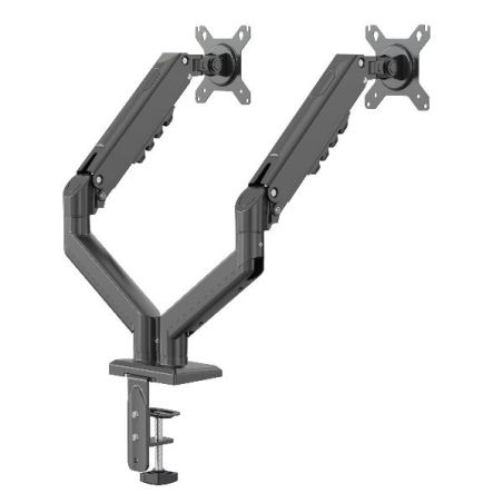 SUPPORTO MONITOR 2 BRACCI TOP NERO