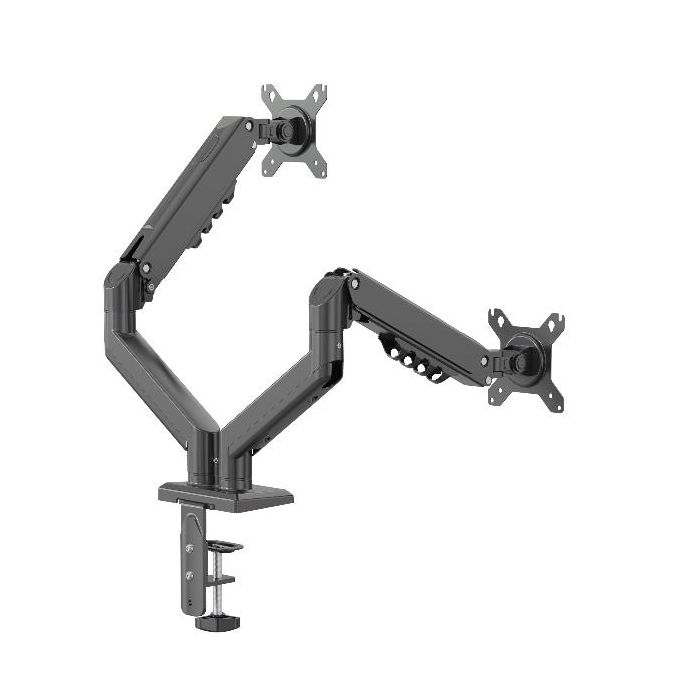 SUPPORTO MONITOR 2 BRACCI TOP NERO
