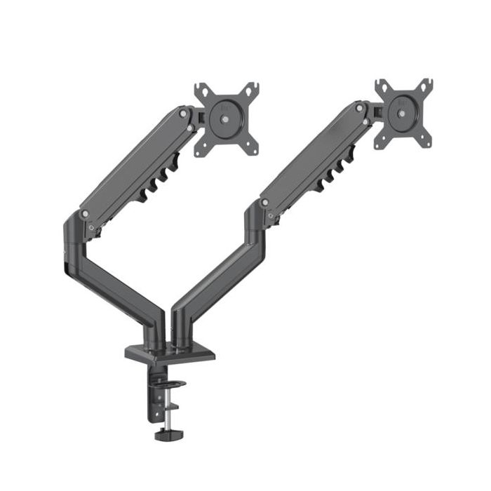 SUPPORTO MONITOR 2 BRACCI TOP NERO