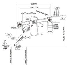 17 -32   DUAL MONITOR DESK MOUNT BR 2