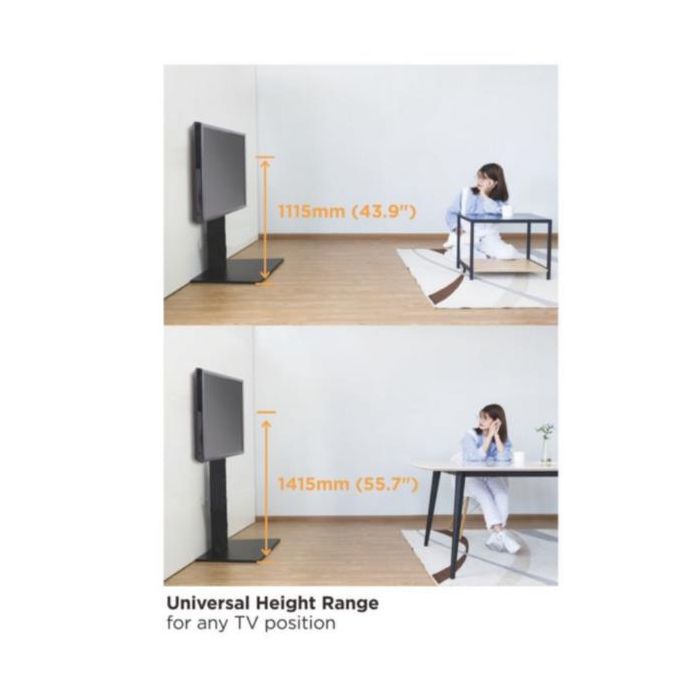 37-75 UNIVERSAL SLIM TV FLOOR STAND