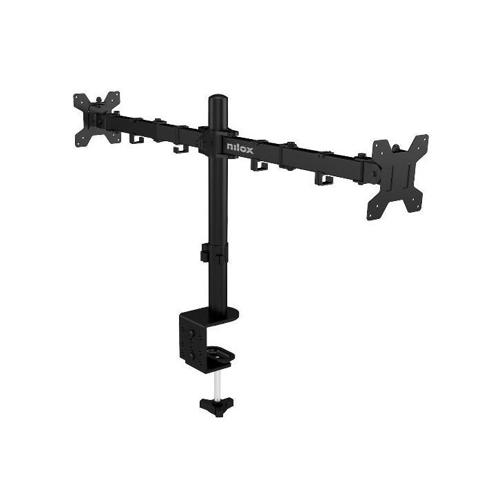 SUPPORTO MONITOR 2 BRACCI NERO