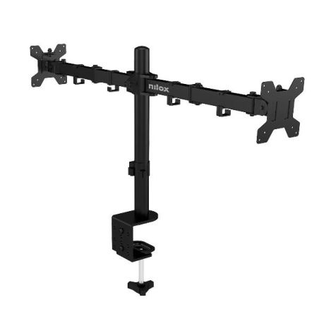 SUPPORTO MONITOR 2 BRACCI NERO