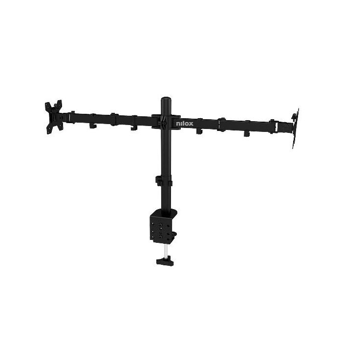 SUPPORTO MONITOR 2 BRACCI NERO