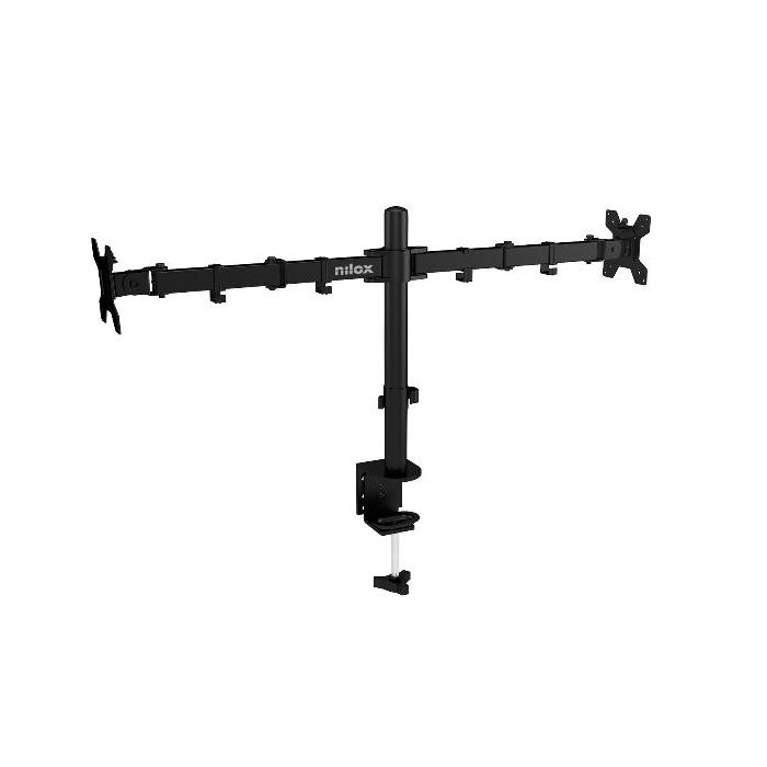 SUPPORTO MONITOR 2 BRACCI NERO