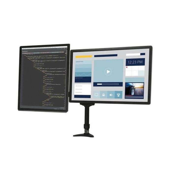 BRACCIO PER DOPPIO MONITOR LED