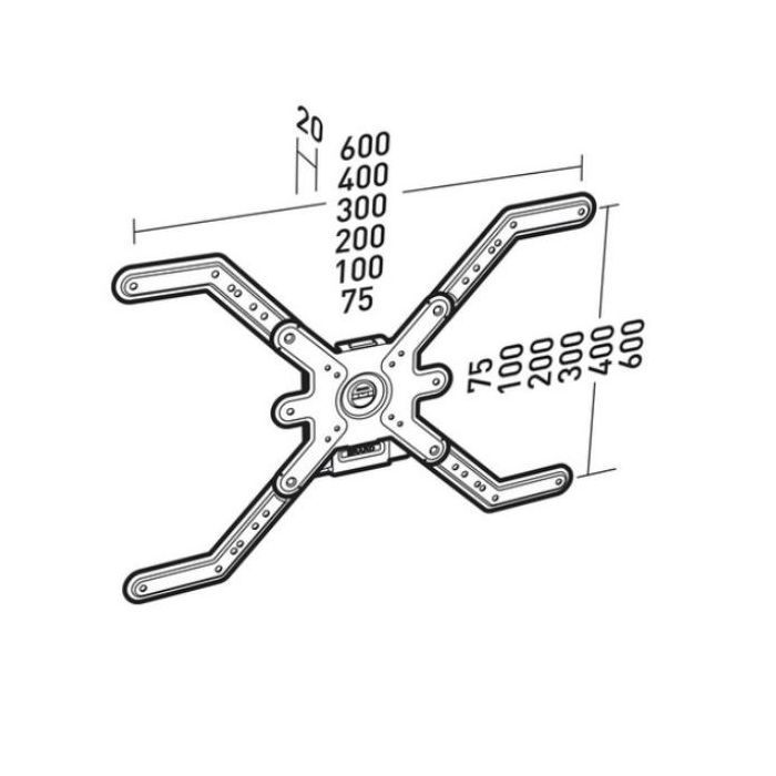 STAFFA FISSA 600