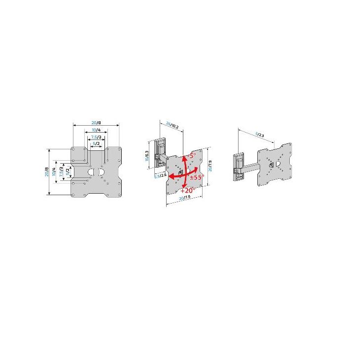 STAFFA MURO FLATSTYLE FR200