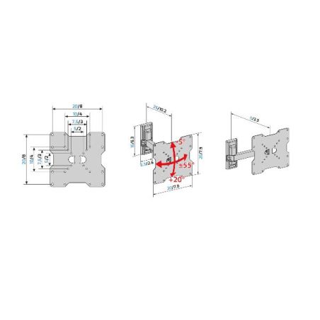 STAFFA MURO FLATSTYLE FR200